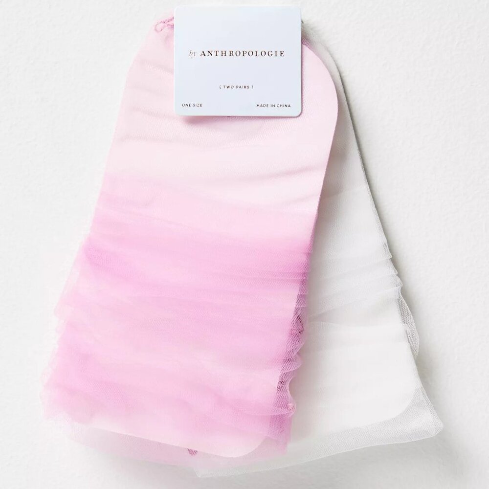 Anthropologie Tulle Socks - Set of Two